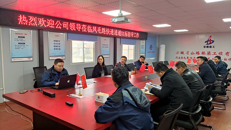 公司黨委副書記、工會(huì)主席王勝利到鳳毛快速通道01標(biāo)檢查指導(dǎo)工作
